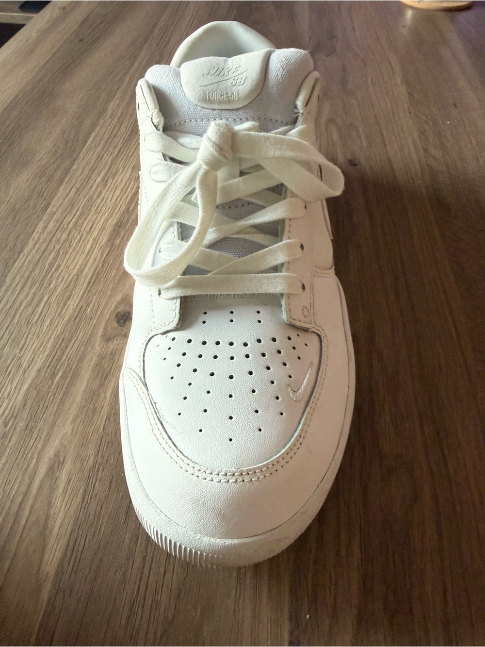 Nike Force 58 Prm Men’s White Low-Top Sneakers - Picture 9 of 13